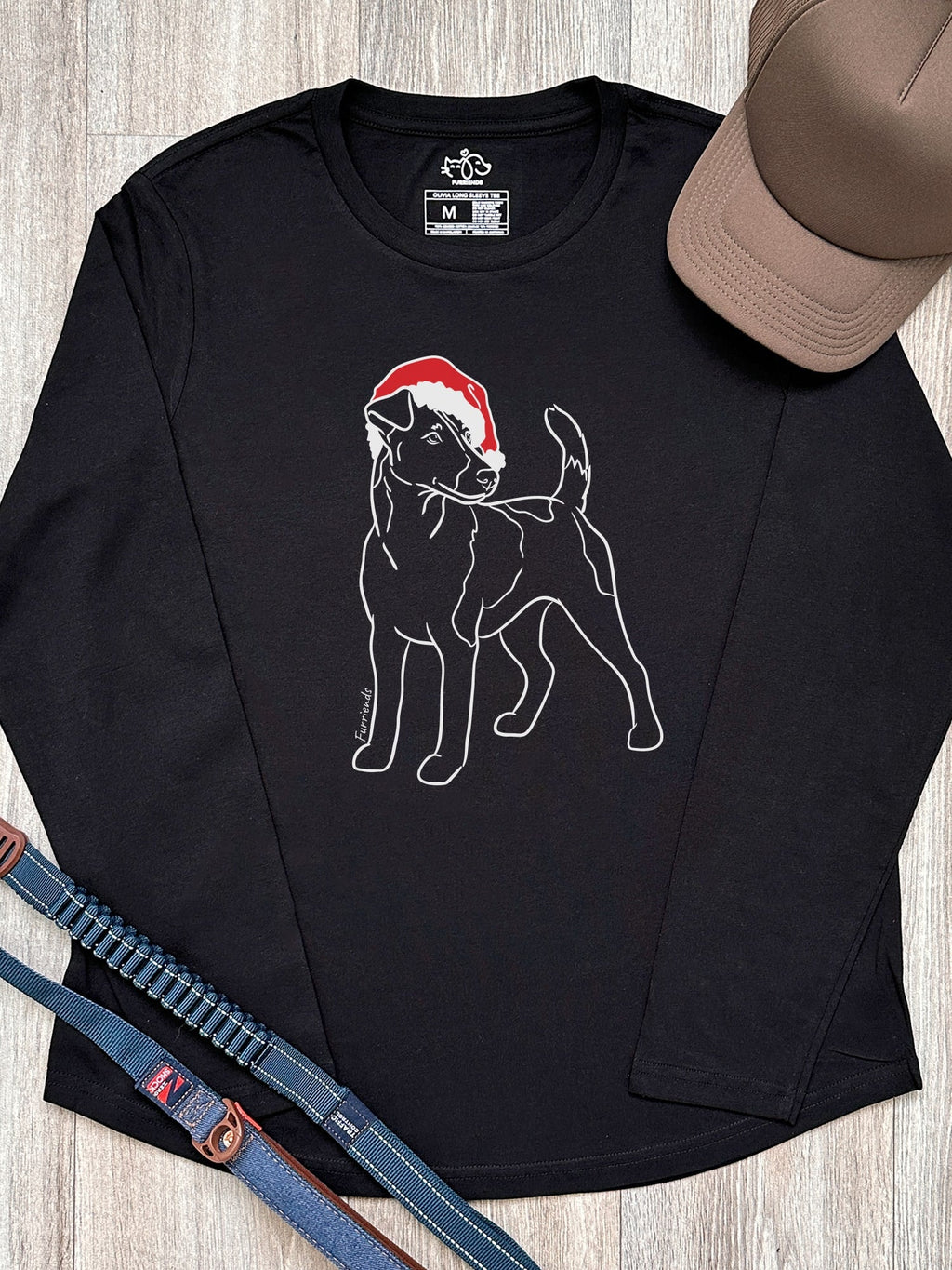Fox Terrier Christmas Edition Olivia Women's Long Sleeve Tee