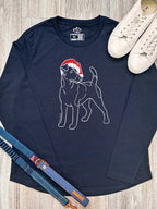 Fox Terrier Christmas Edition Olivia Women's Long Sleeve Tee