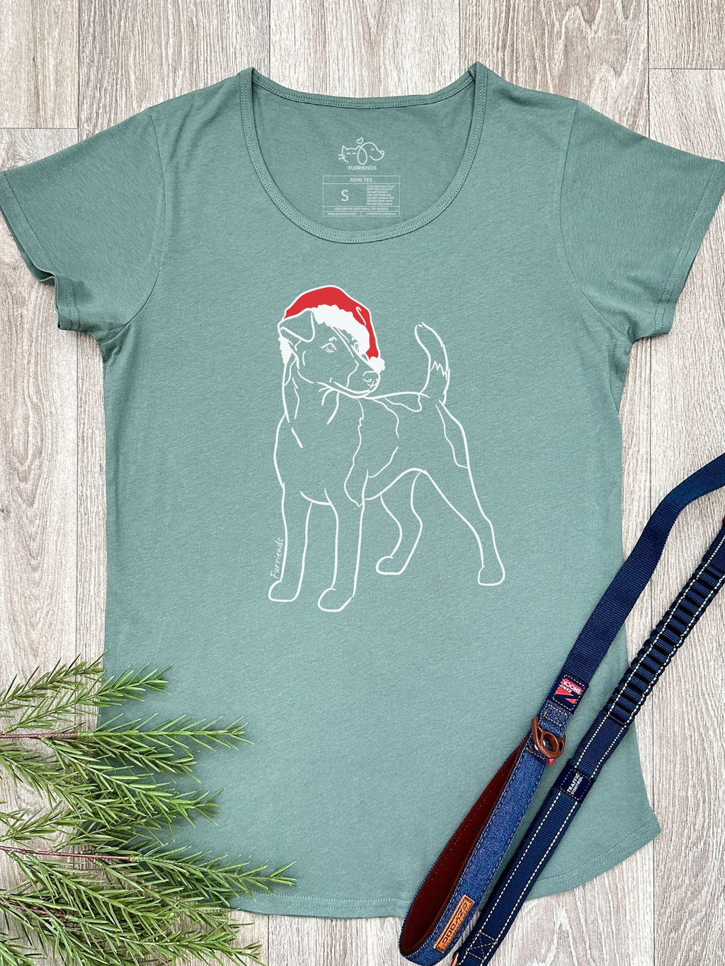 Fox Terrier Christmas Edition Remi Women's Scoop Neck Tee