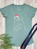 Fox Terrier Christmas Edition Remi Women's Scoop Neck Tee