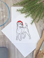 Fox Terrier Christmas Edition Tea Towel