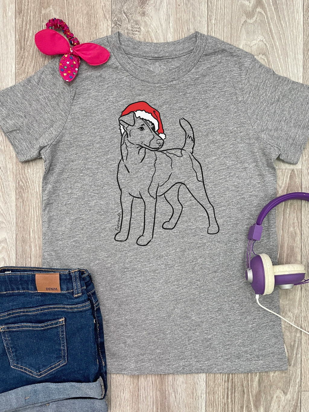 Fox Terrier Christmas Edition Youth Tee