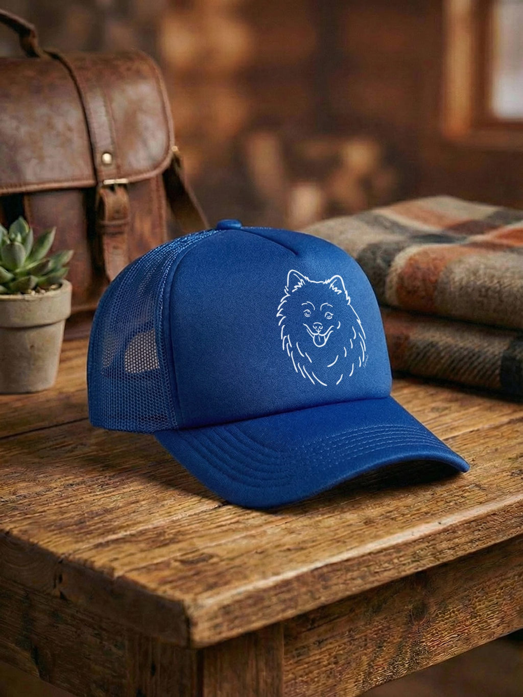 Pomeranian Foam Trucker Cap