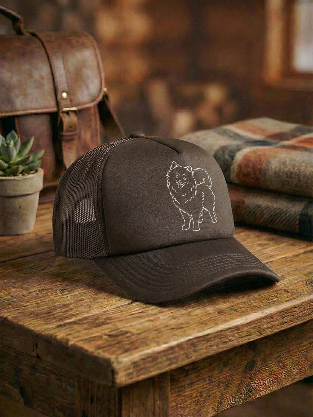 Pomeranian Foam Trucker Cap