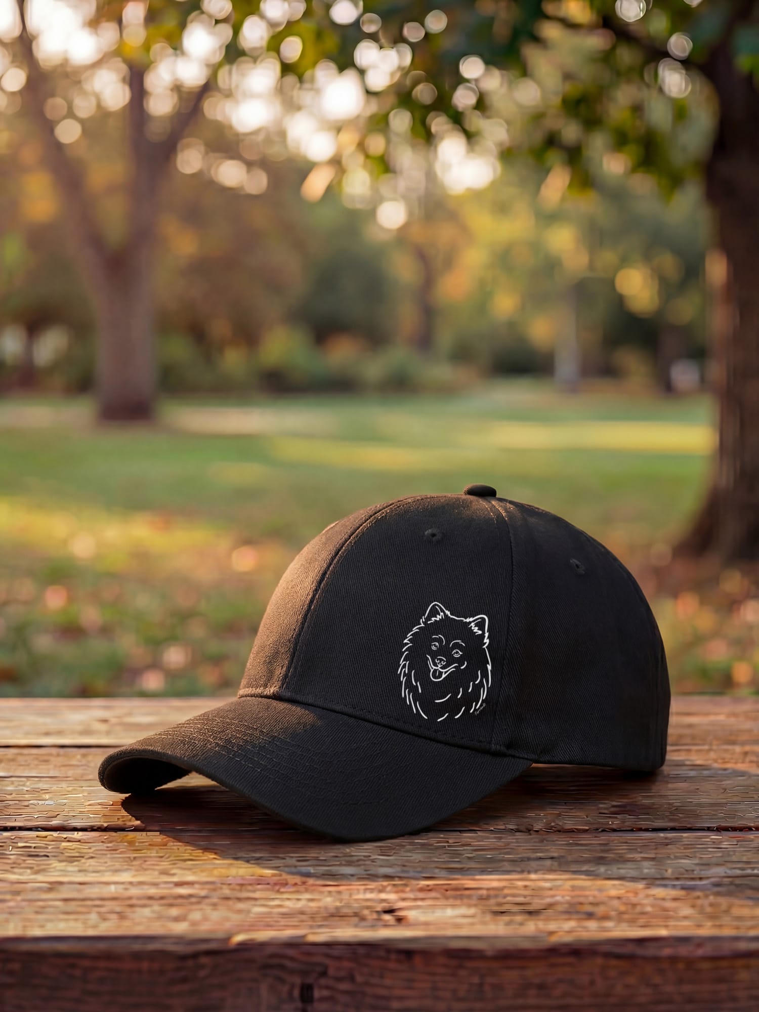 Pomeranian Icon Snapback Cap