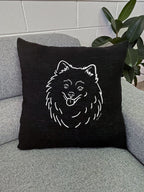 Pomeranian Linen Cushion Cover