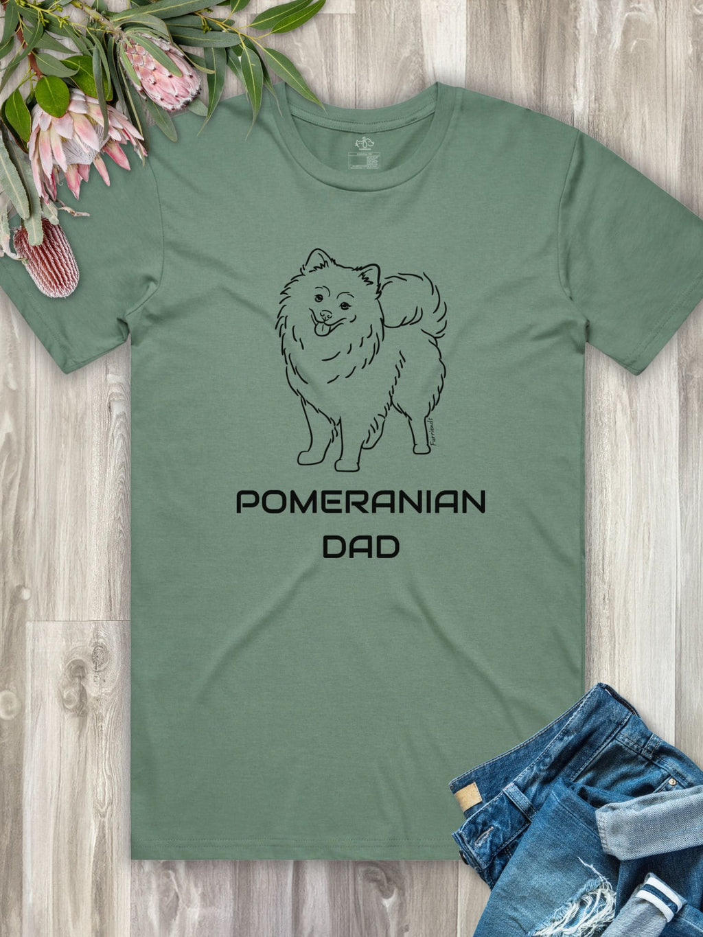 Pomeranian Dad Regular Fit-T-Shirt