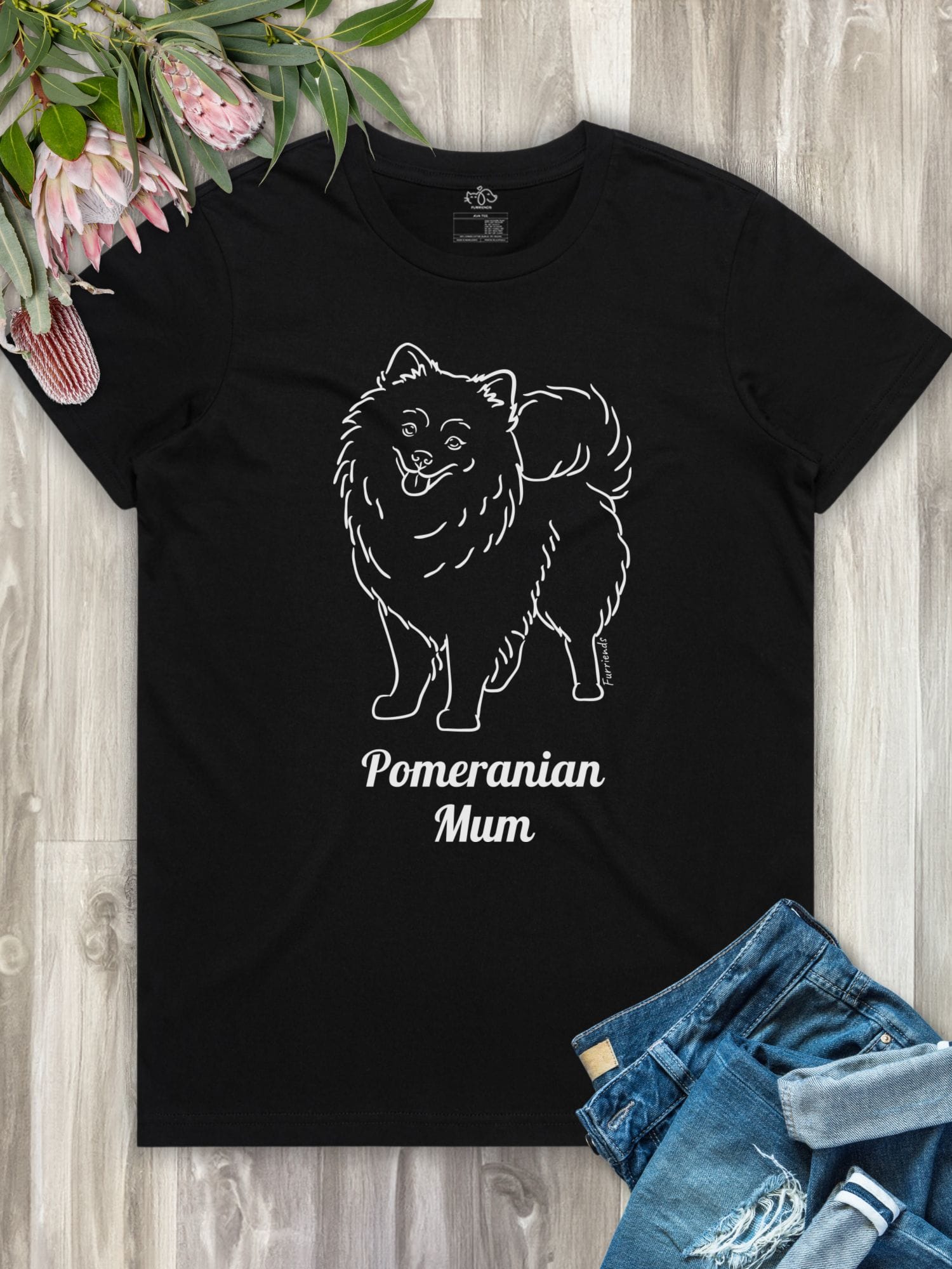Pomeranian Mum Regular Fit T-shirt