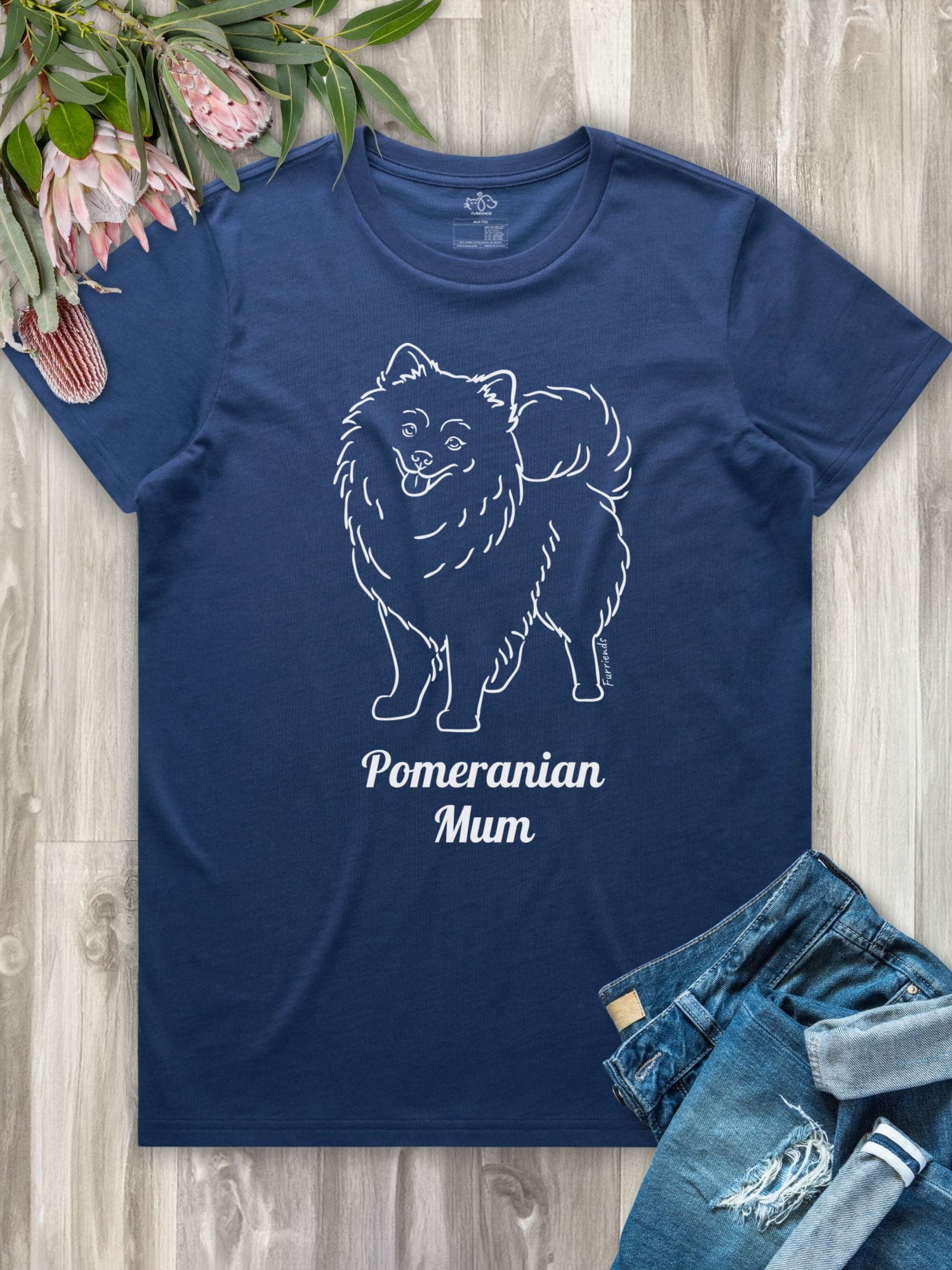 Pomeranian Mum Regular Fit T-shirt
