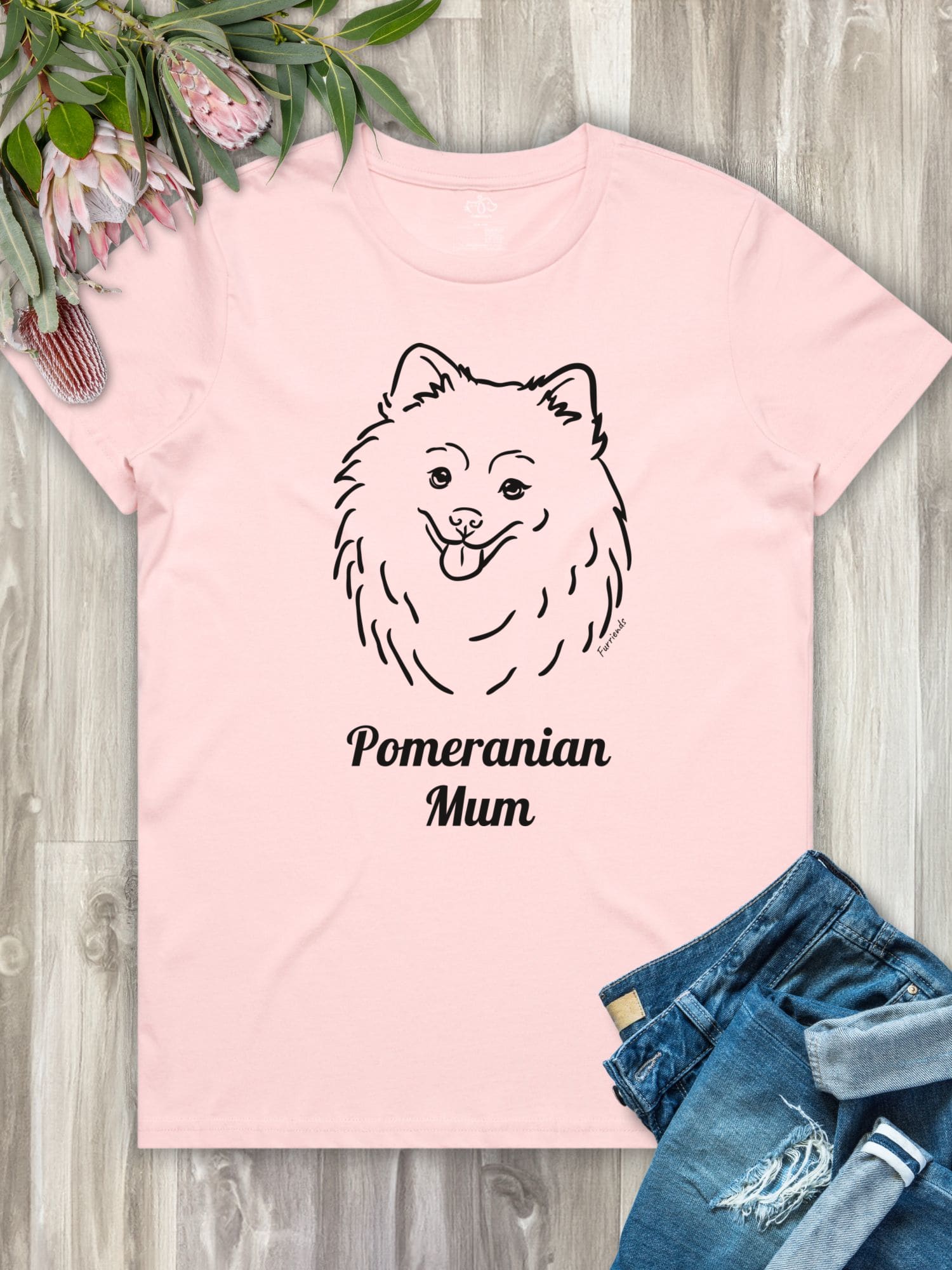 Pomeranian Mum Regular Fit T-shirt