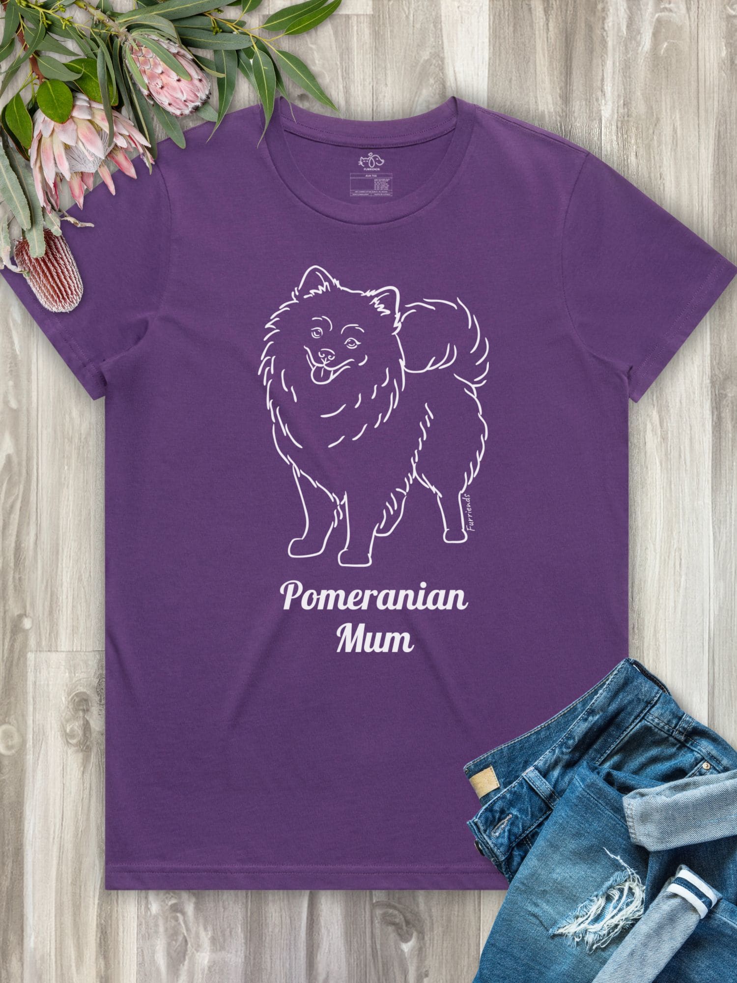 Pomeranian Mum Regular Fit T-shirt