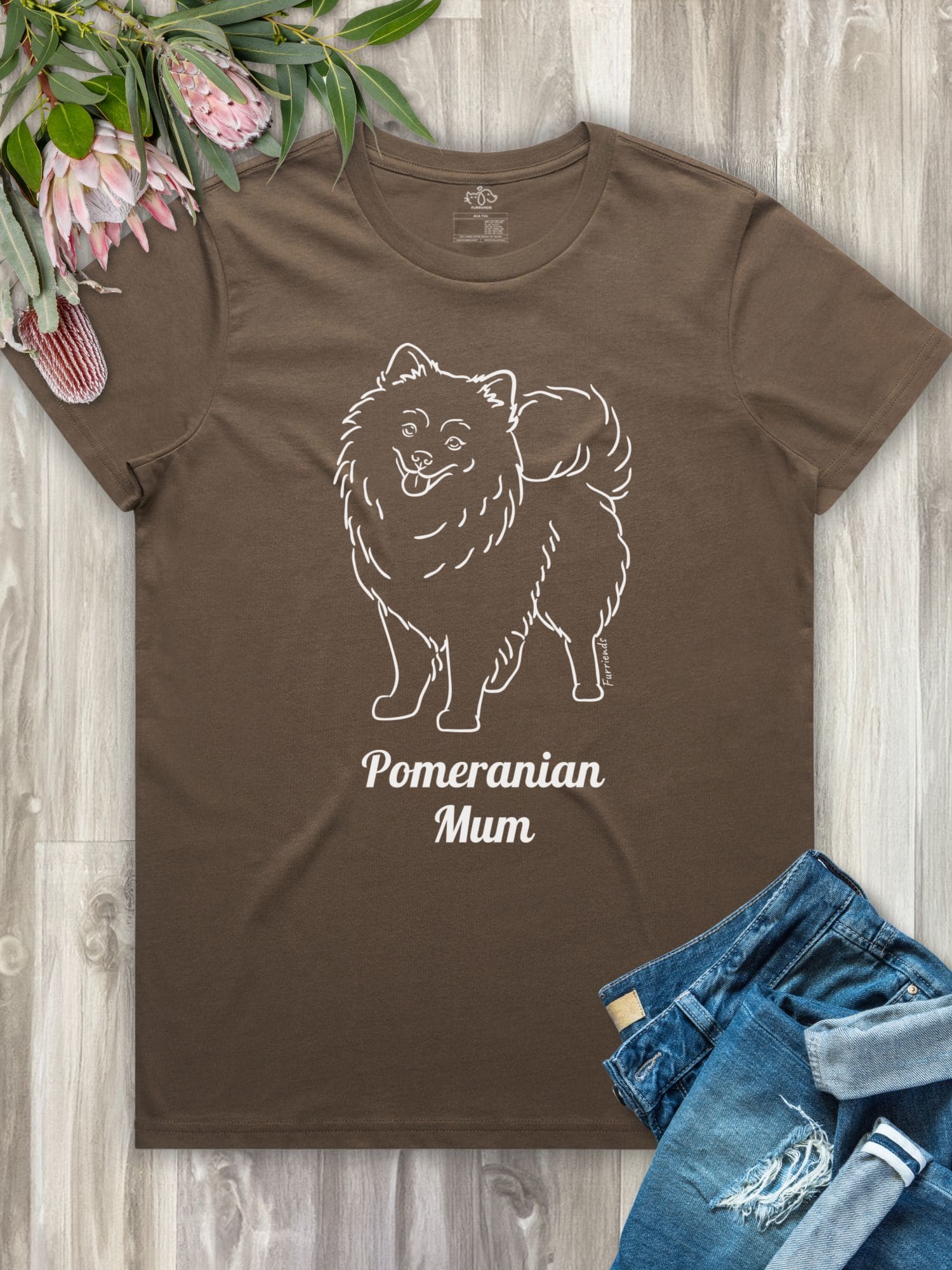 Pomeranian Mum Regular Fit T-shirt