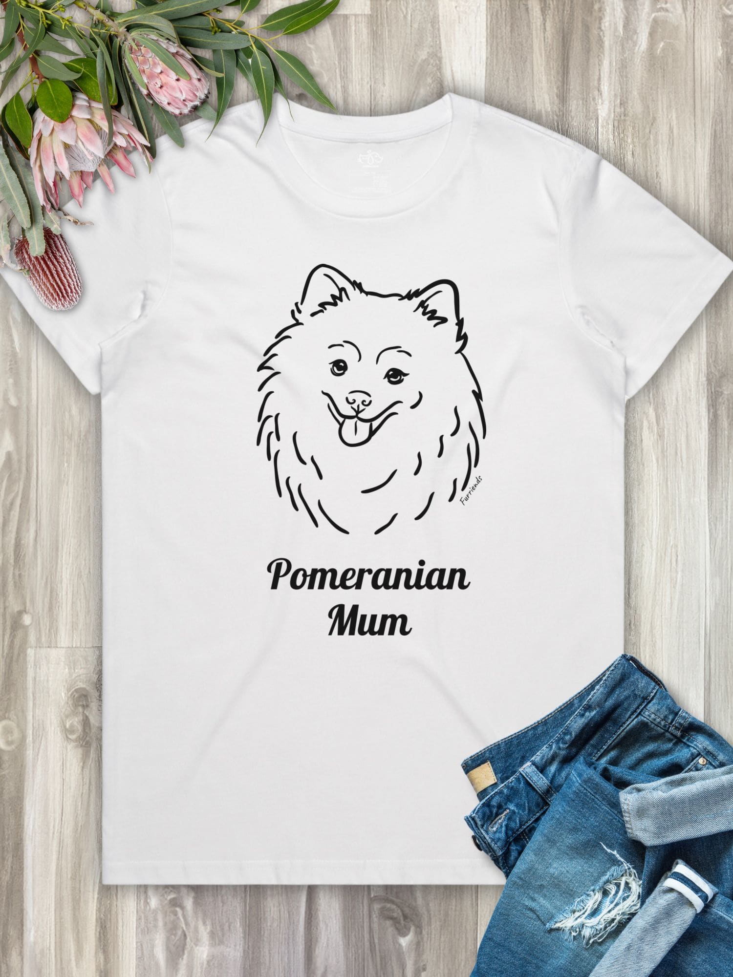 Pomeranian Mum Regular Fit T-shirt