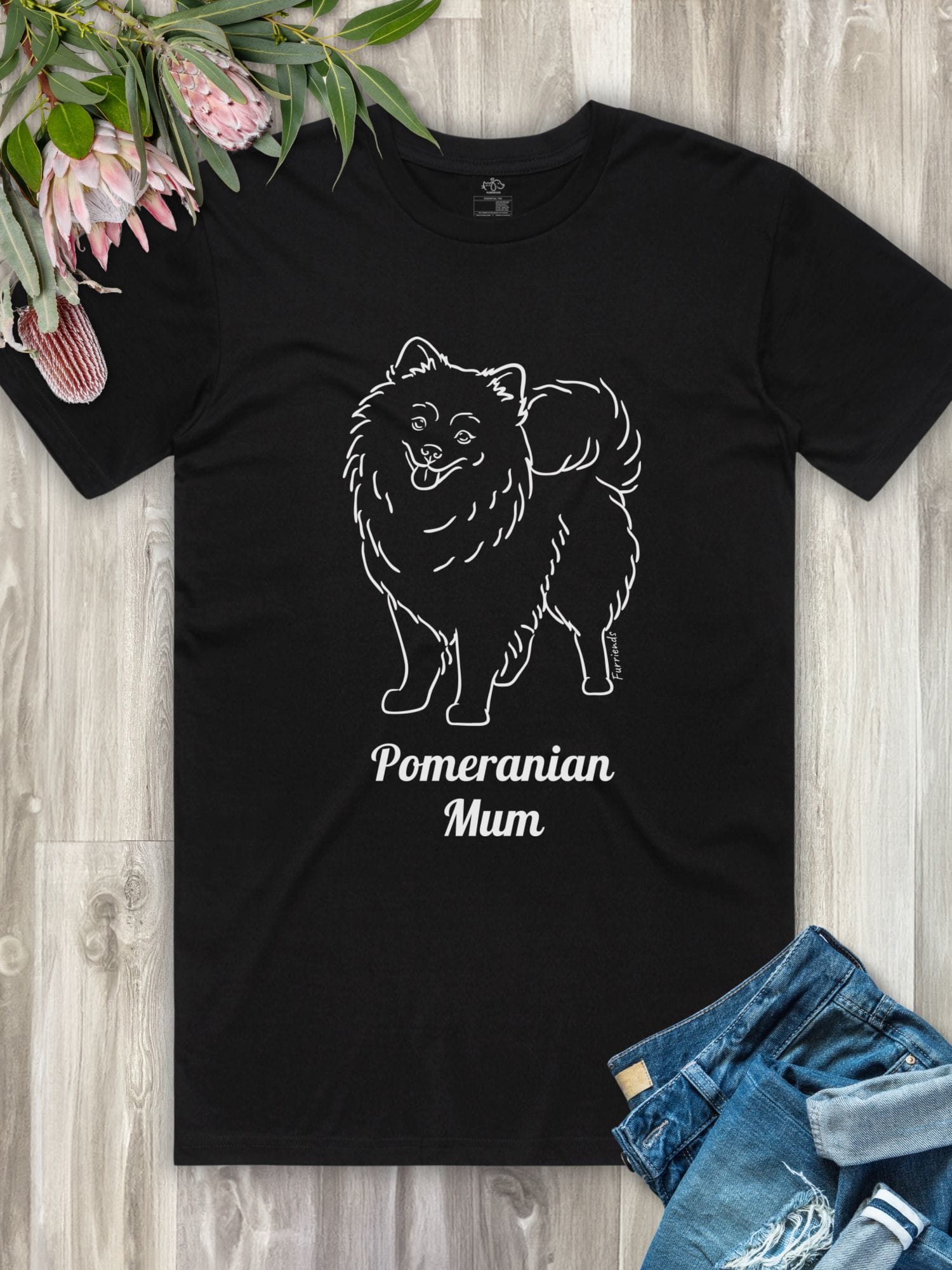 Pomeranian Mum Regular Fit T-shirt