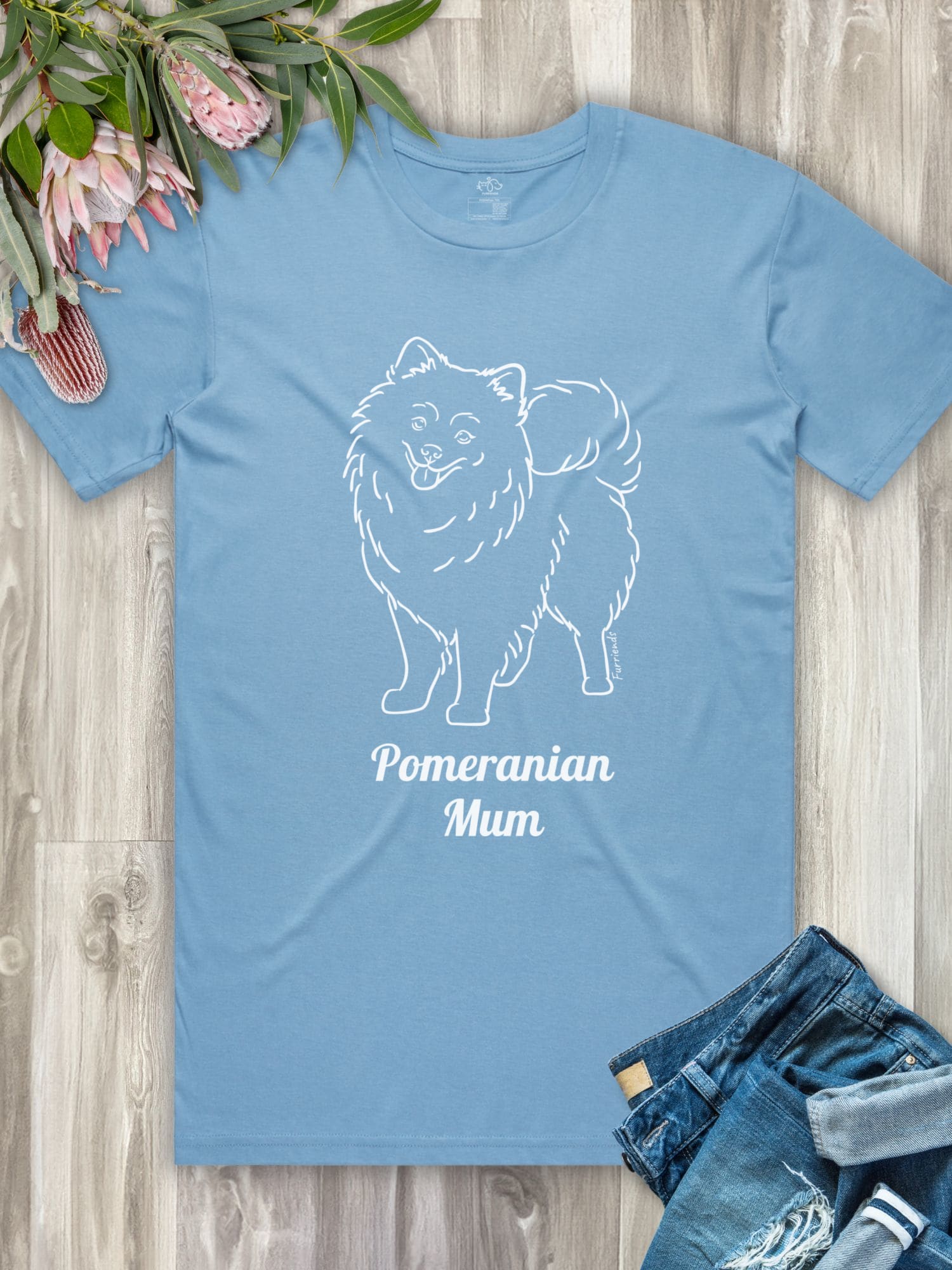 Pomeranian Mum Regular Fit T-shirt