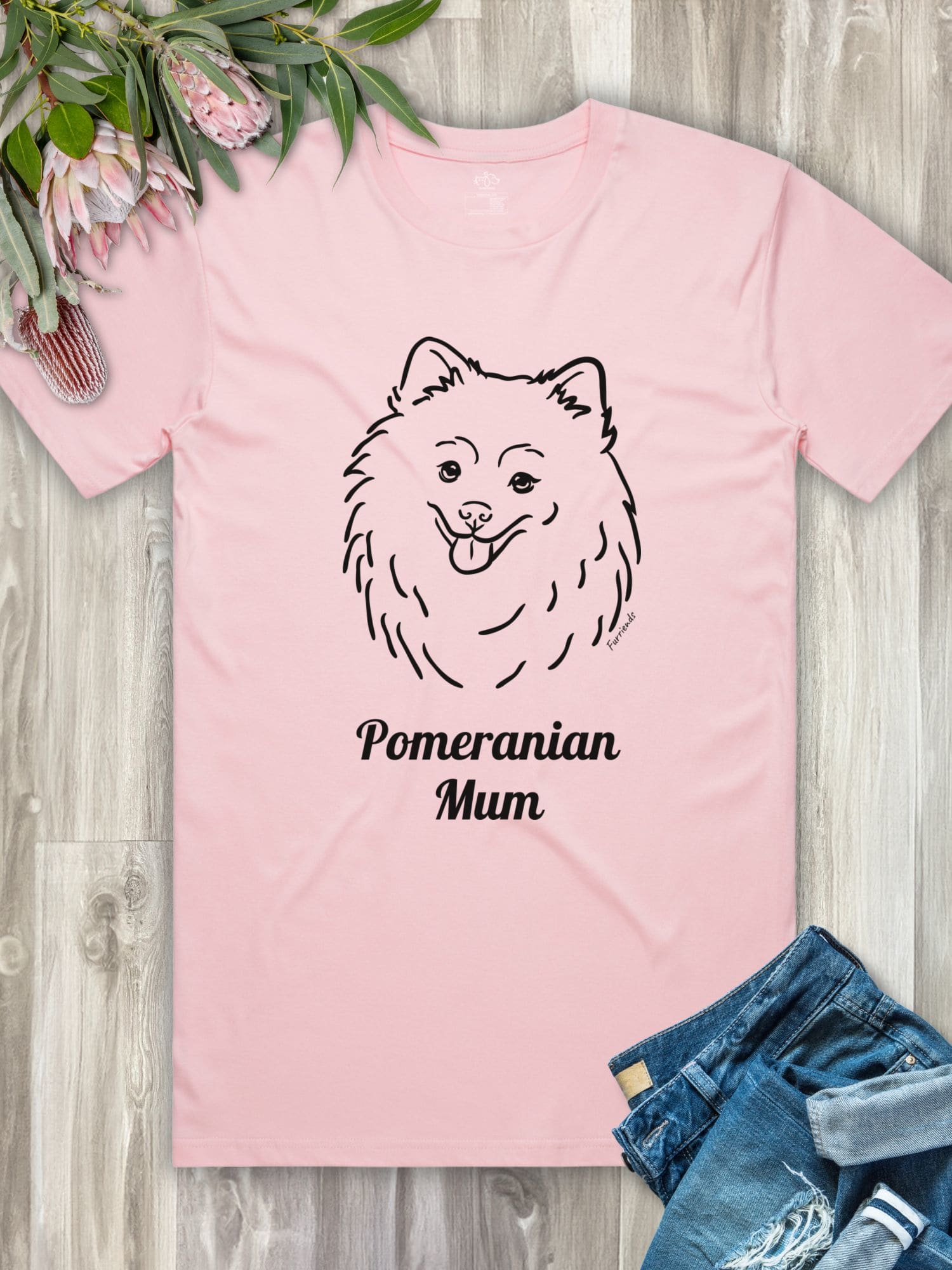 Pomeranian Mum Regular Fit T-shirt