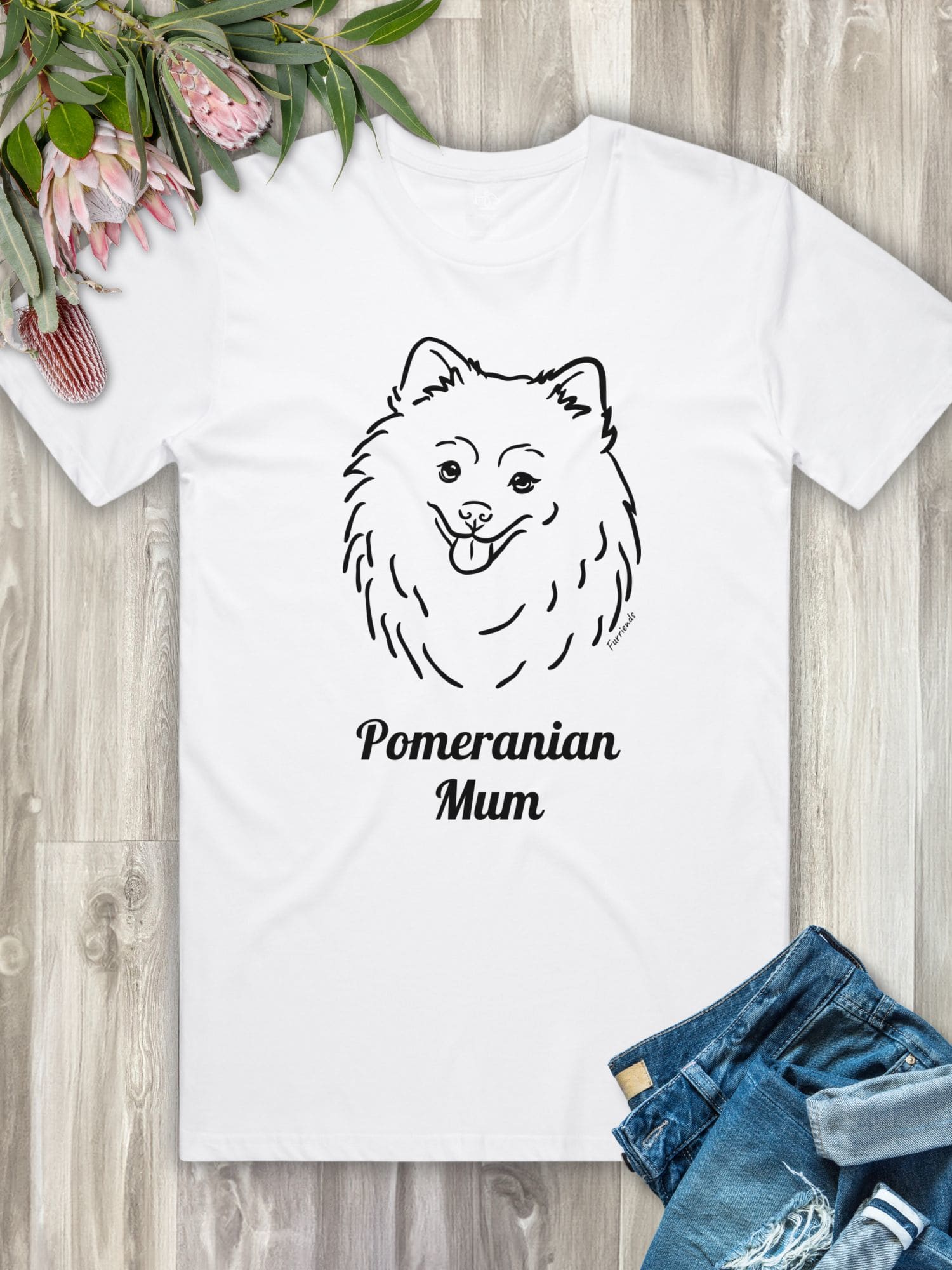 Pomeranian Mum Regular Fit T-shirt