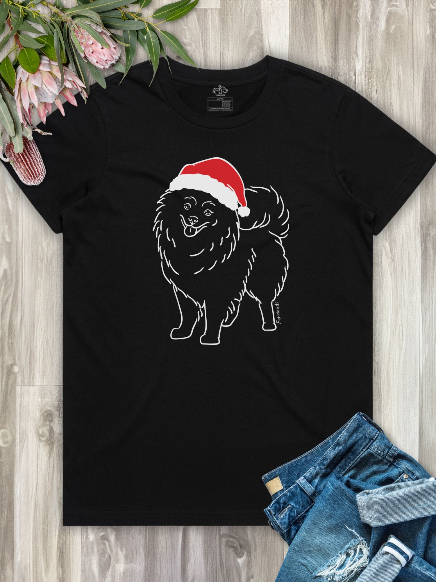 Pomeranian Christmas Edition Ava Women's Regular Fit Tee