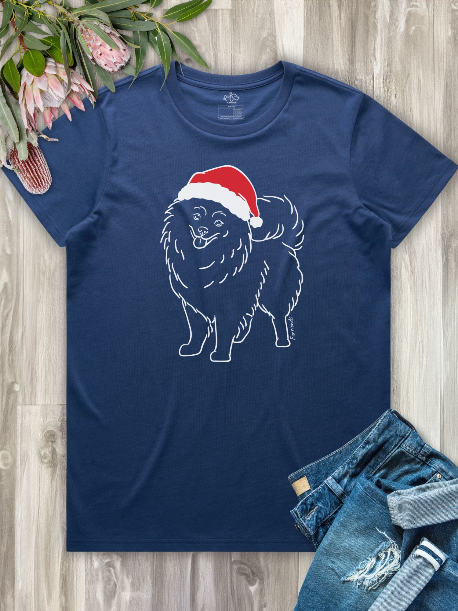 Pomeranian Christmas Edition Ava Women's Regular Fit Tee