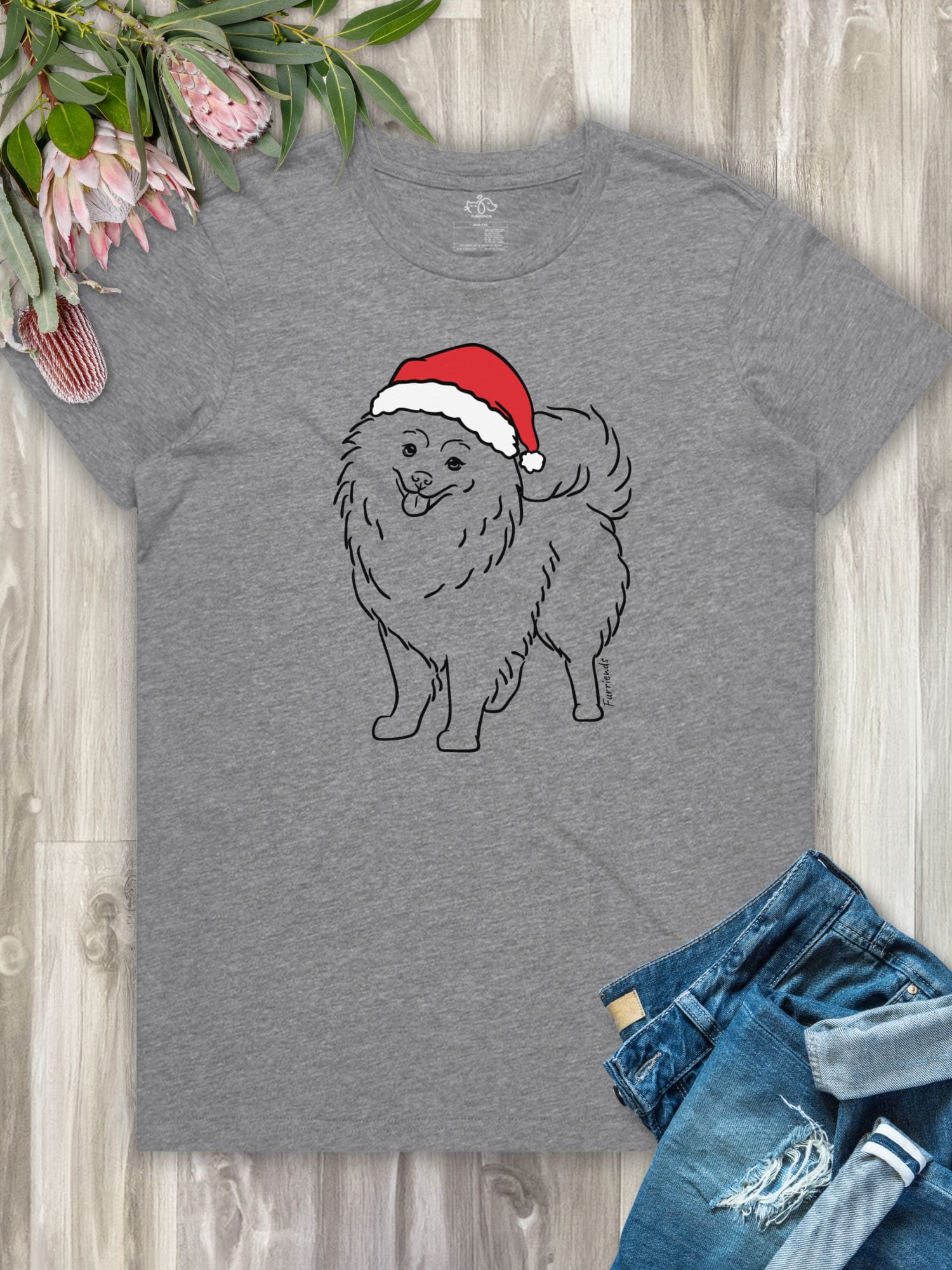 Pomeranian Christmas Edition Ava Women's Regular Fit Tee