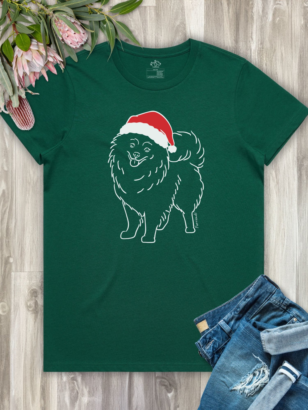 Pomeranian Christmas Edition Ava Women's Regular Fit Tee