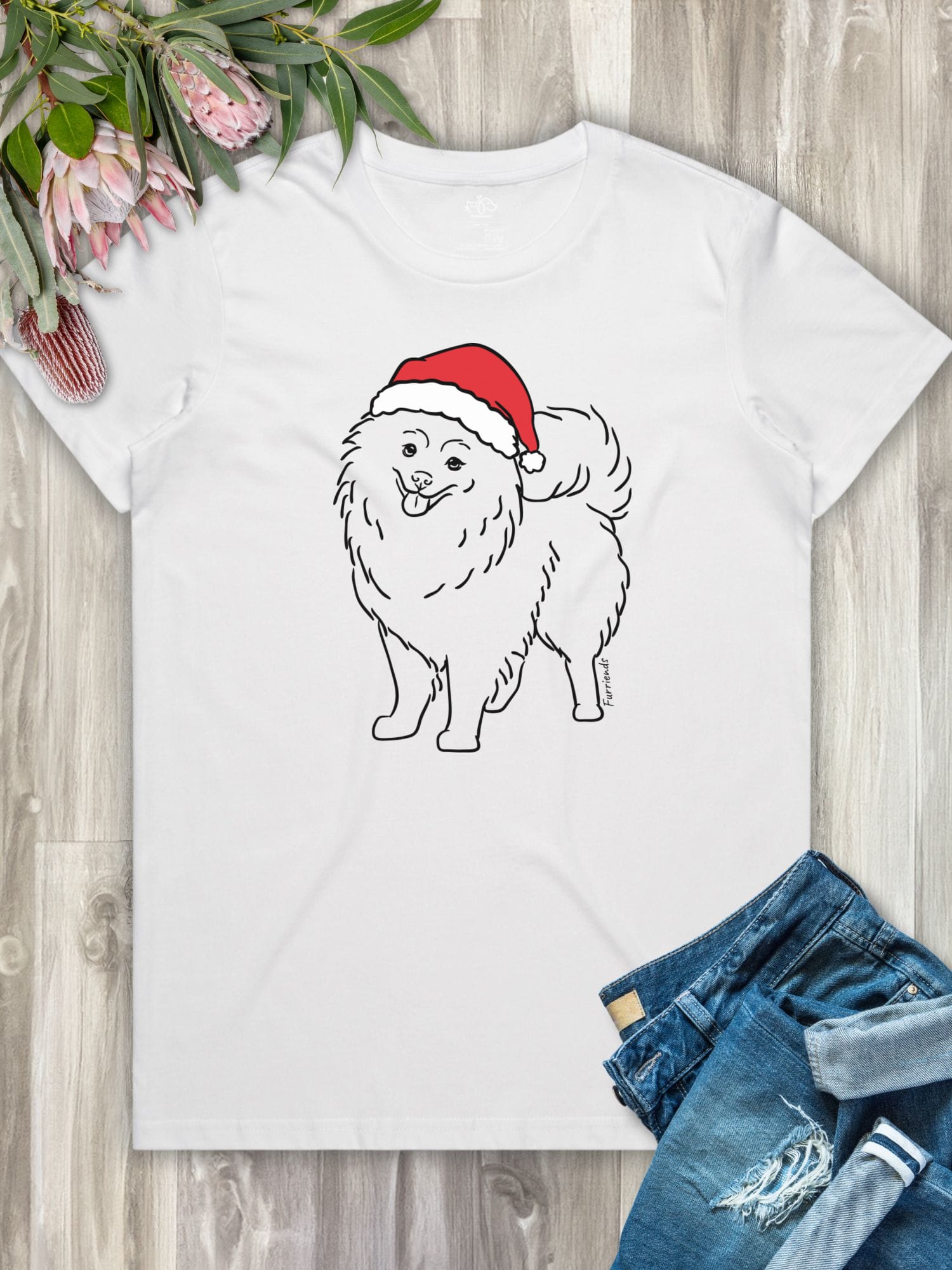 Pomeranian Christmas Edition Ava Women's Regular Fit Tee