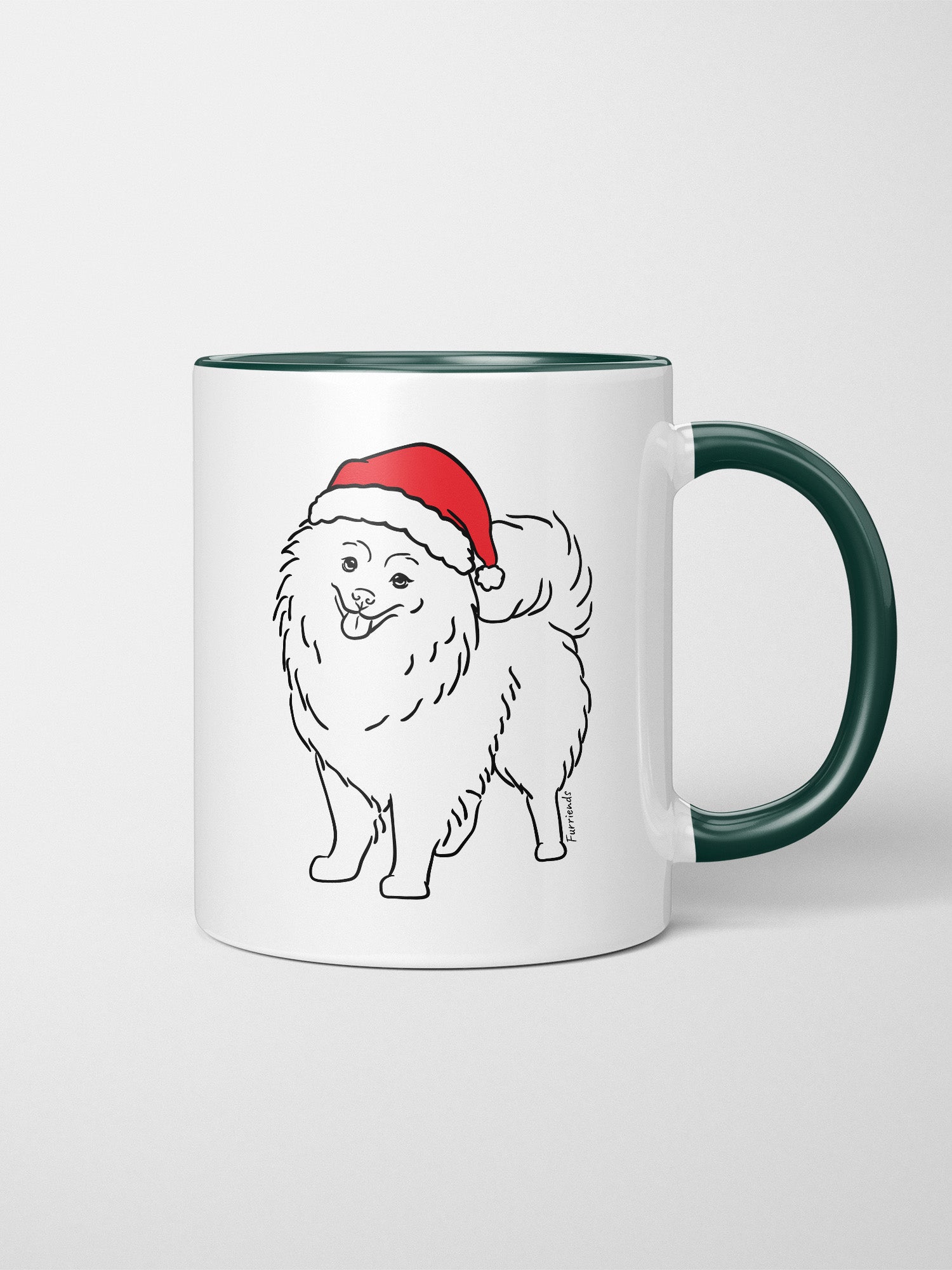 Pomeranian Christmas Edition Ceramic Mug