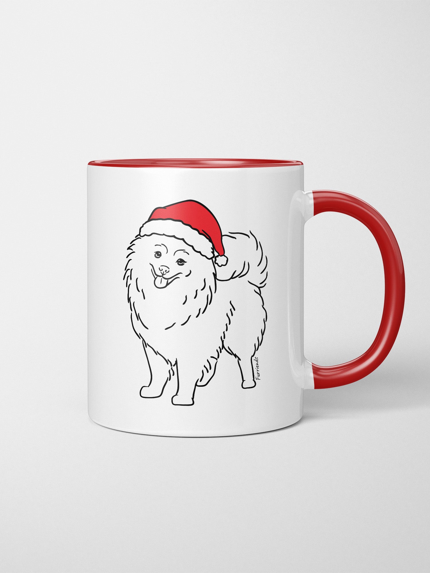 Pomeranian Christmas Edition Ceramic Mug