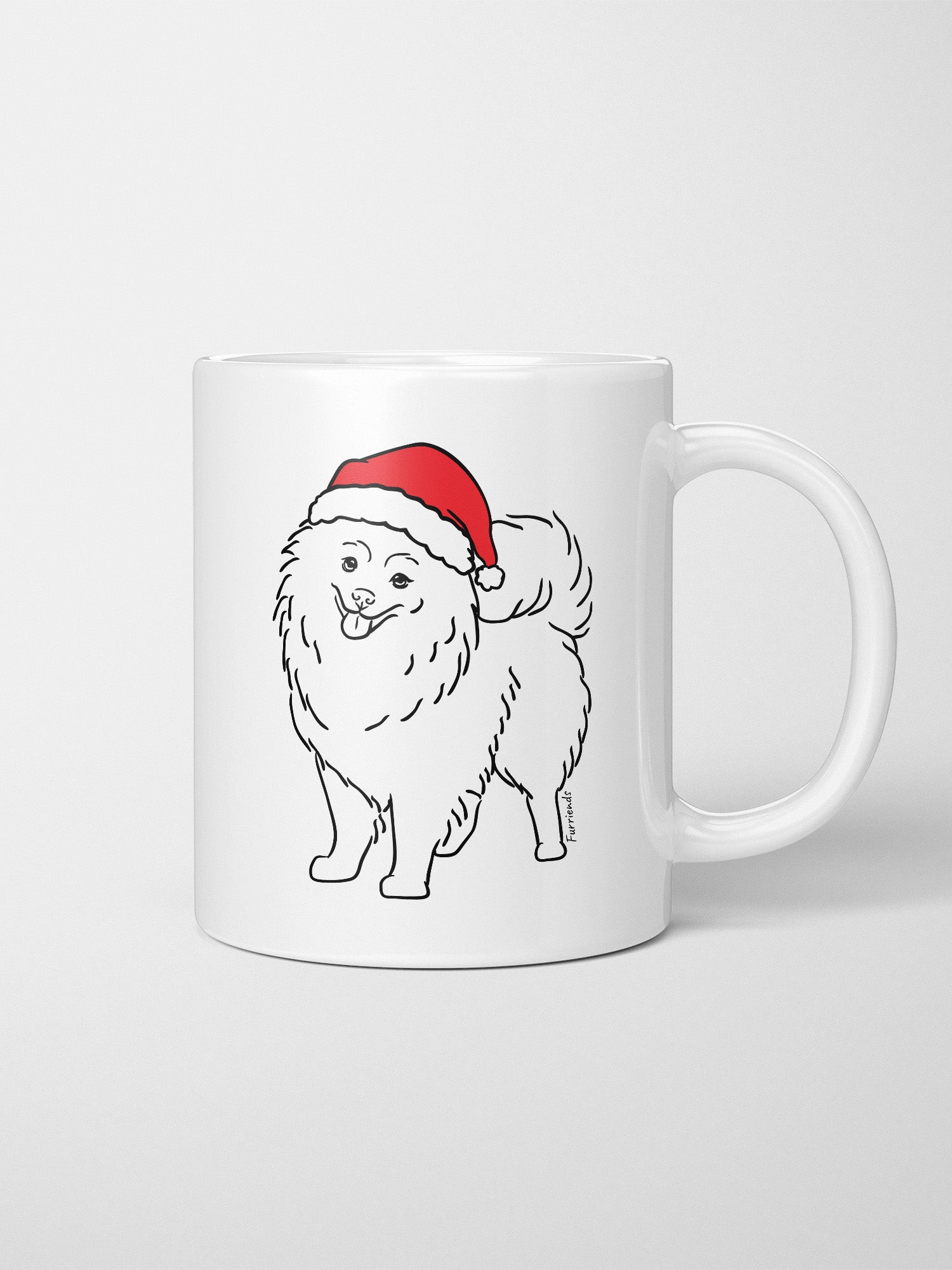 Pomeranian Christmas Edition Ceramic Mug