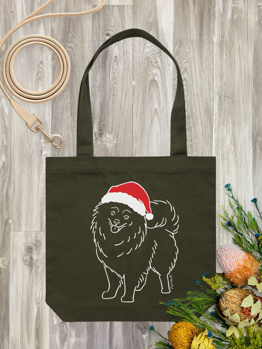 Pomeranian Christmas Edition Edith Tote