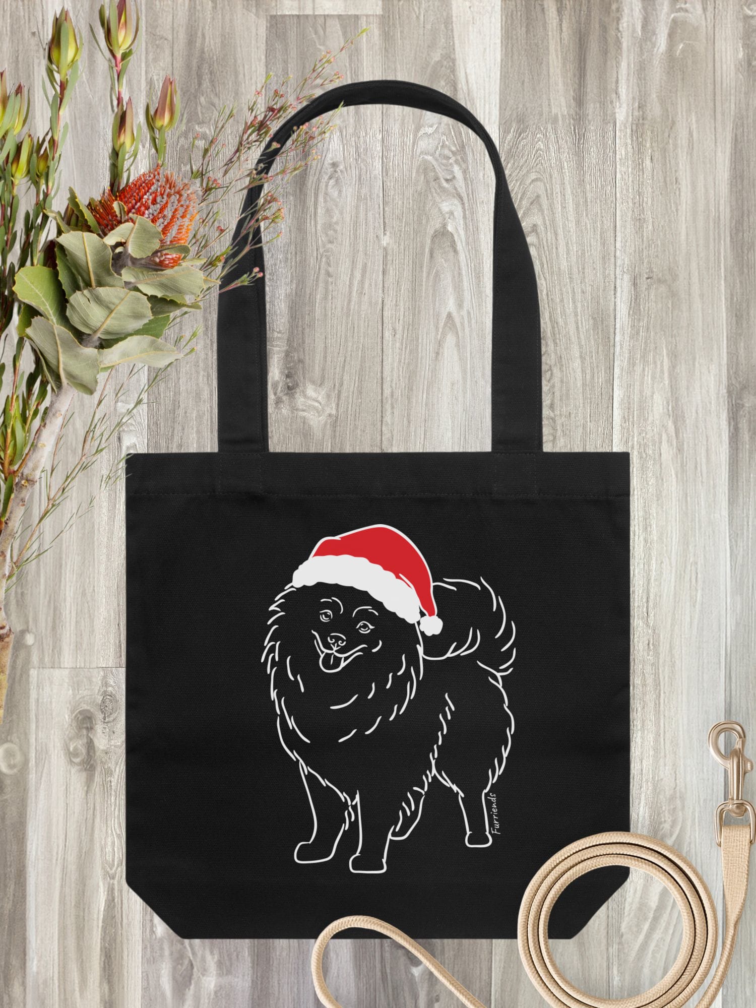 Pomeranian Christmas Edition Edith Tote