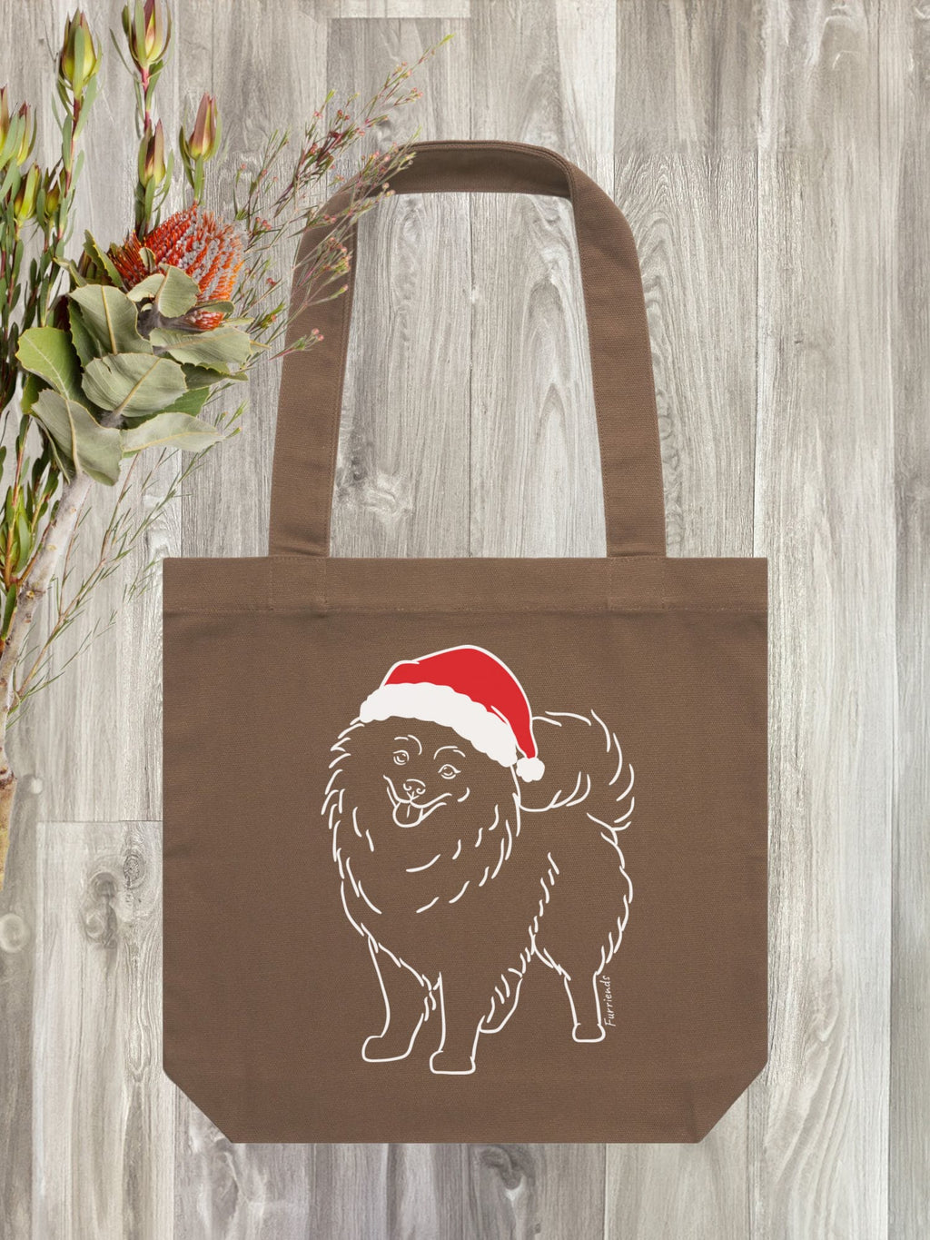 Pomeranian Christmas Edition Edith Tote