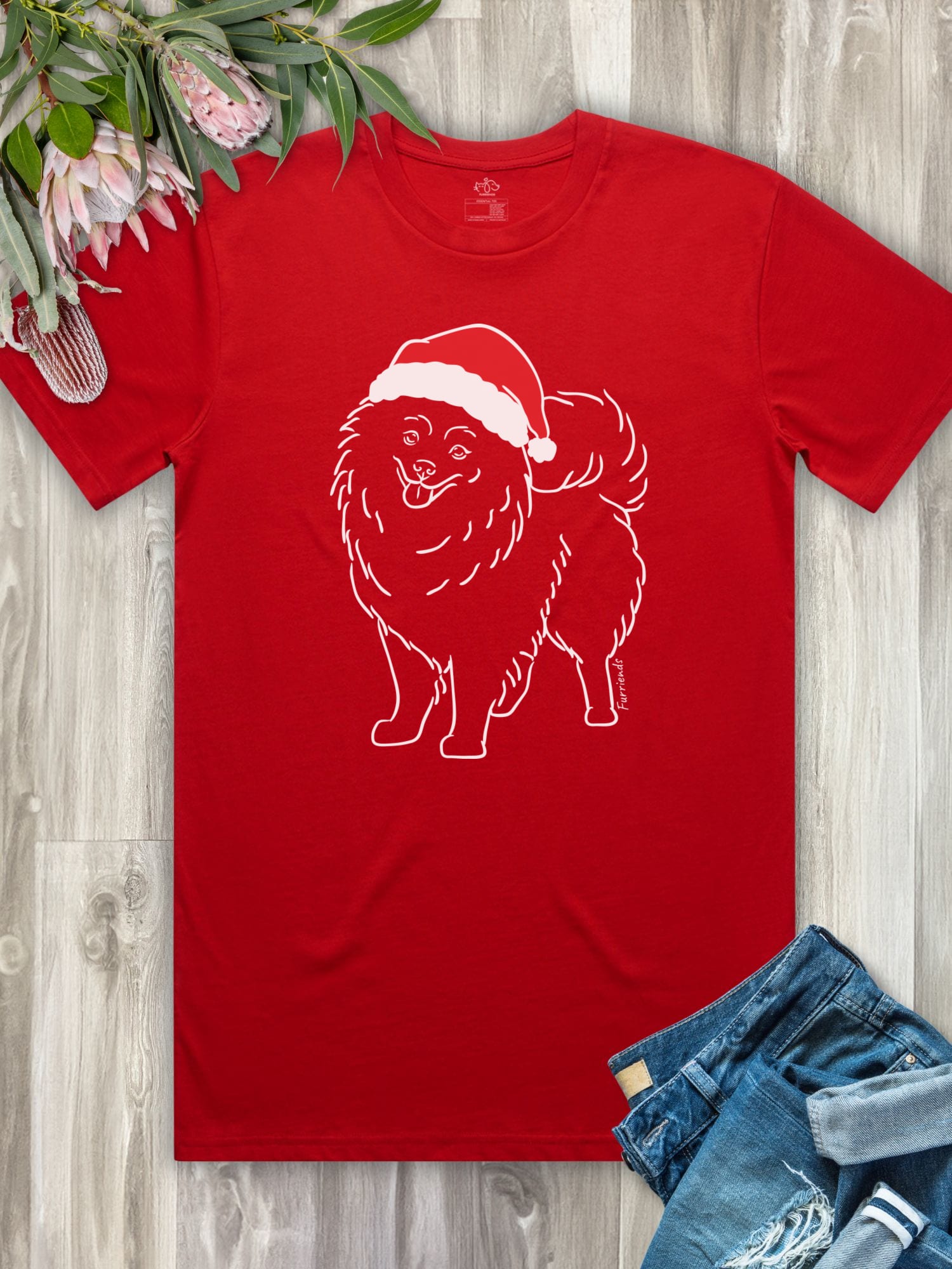 Pomeranian Christmas Edition Essential Unisex Tee