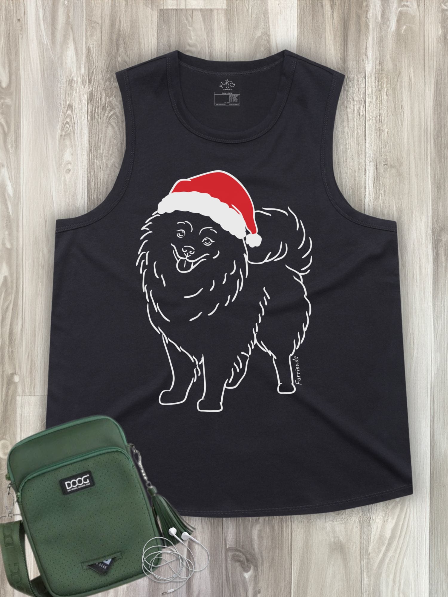 Pomeranian Christmas Edition Ember Women's Tank