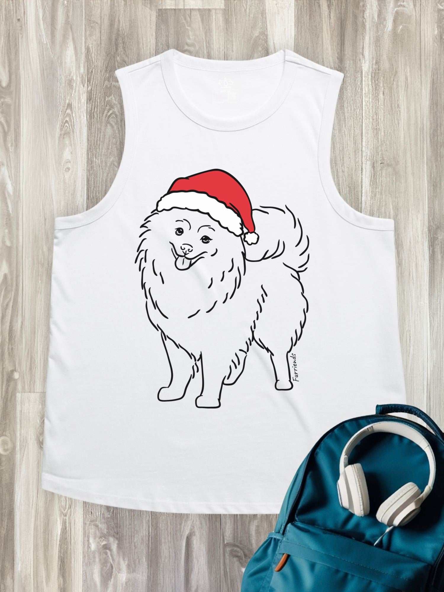 Pomeranian Christmas Edition Ember Women's Tank