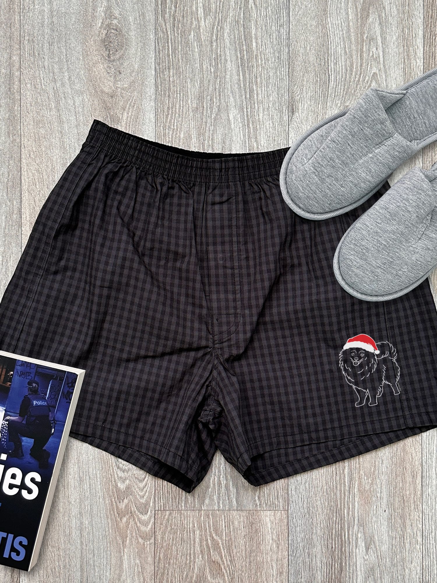 Pomeranian Christmas Edition Finley Boxer Shorts