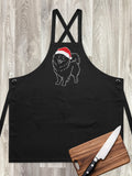 Pomeranian Christmas Edition Jarrah Crossback Apron
