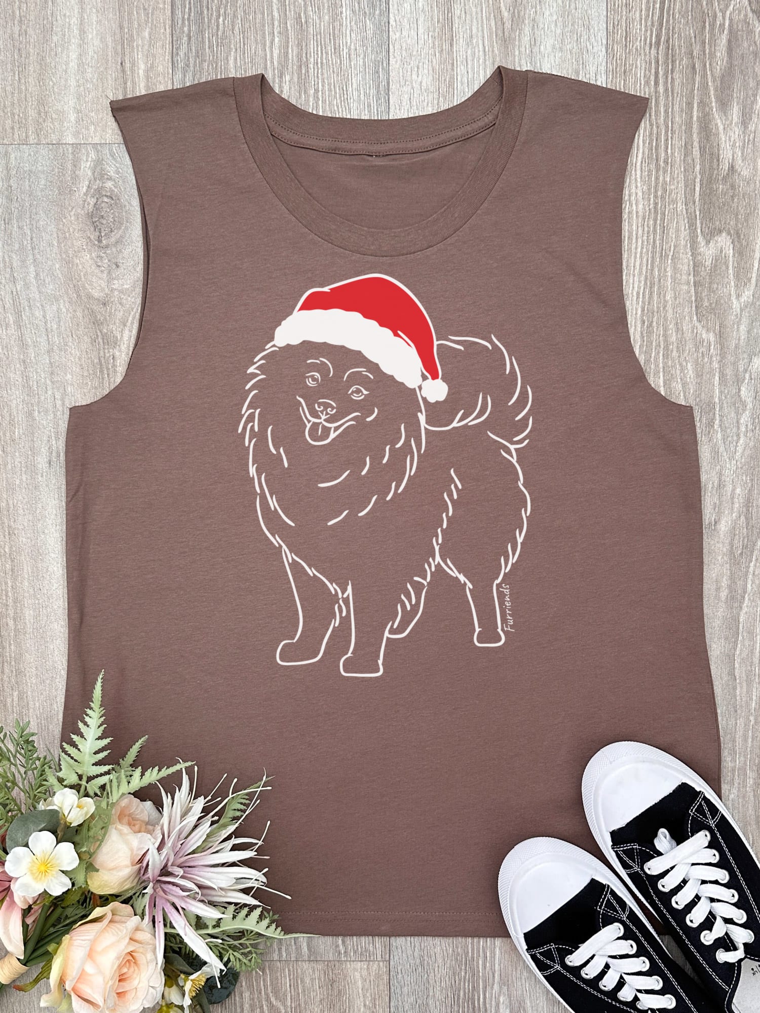 Pomeranian Christmas Edition Marley Tank
