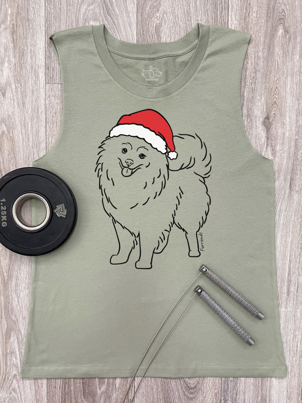 Pomeranian Christmas Edition Marley Tank