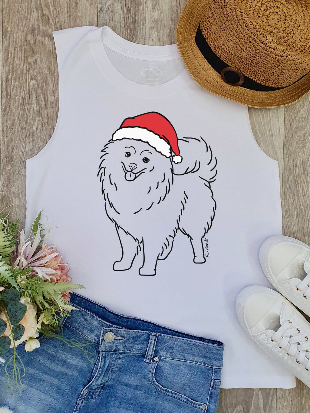 Pomeranian Christmas Edition Marley Tank
