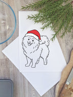 Pomeranian Christmas Edition Tea Towel