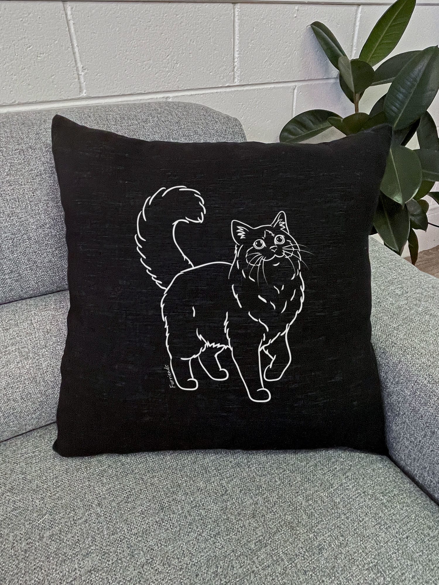 Ragdoll Linen Cushion Cover