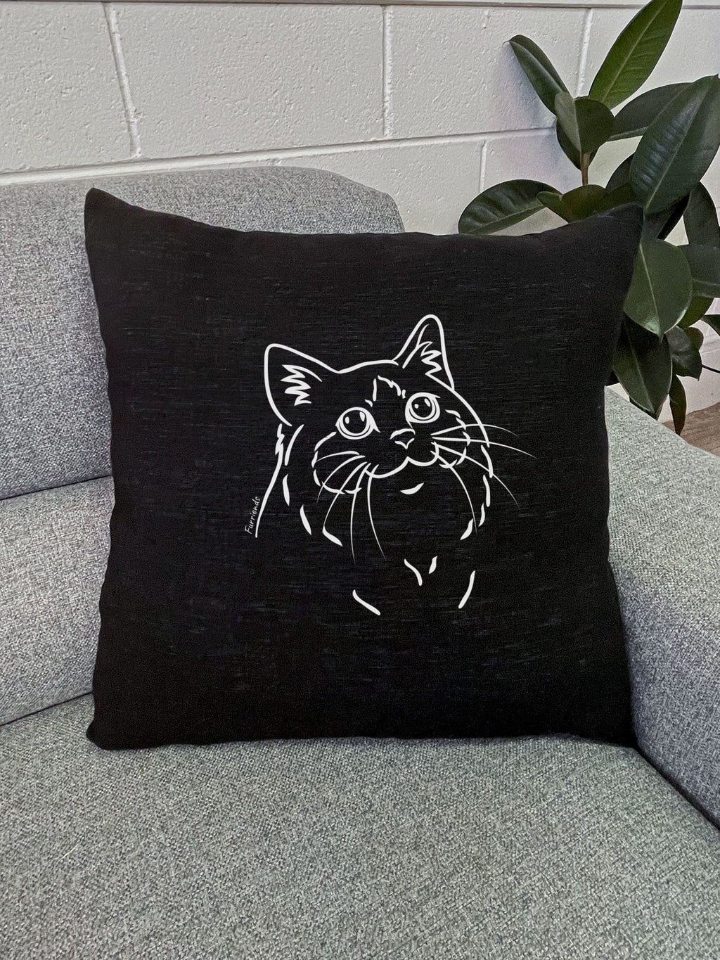 Ragdoll Linen Cushion Cover