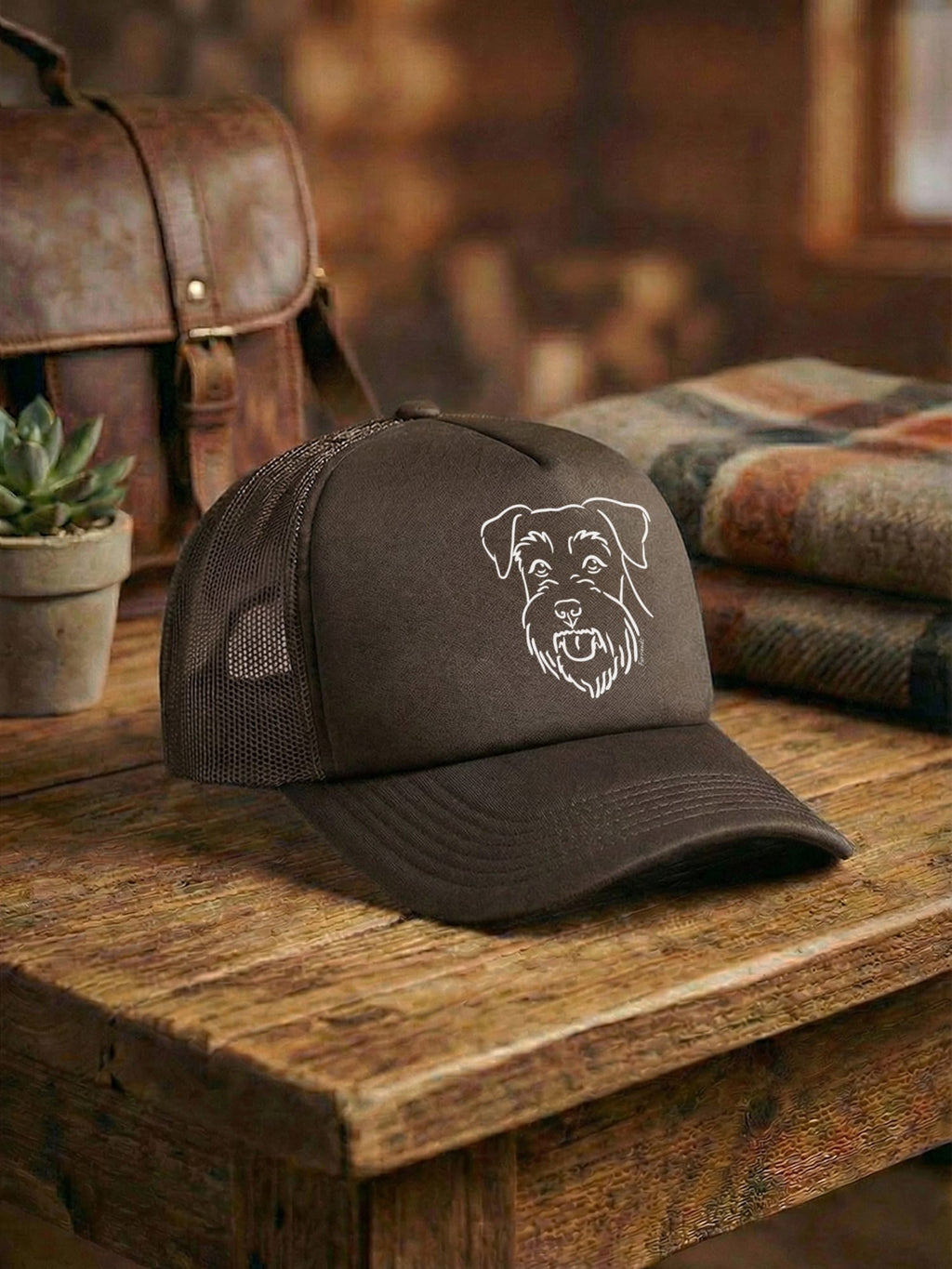 Schnauzer Foam Trucker Cap