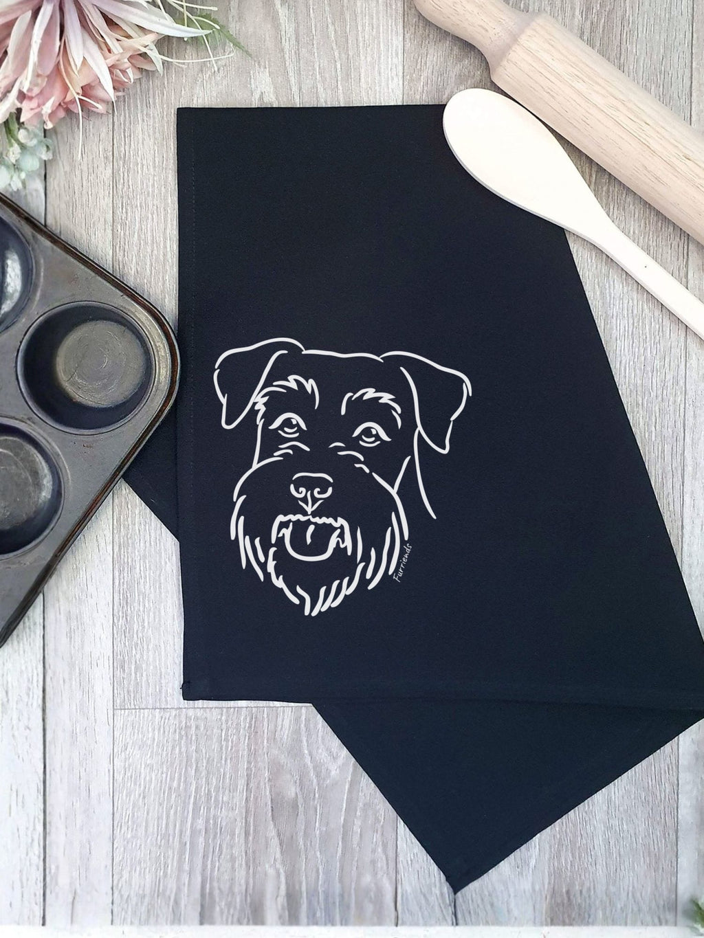 Schnauzer Tea Towel