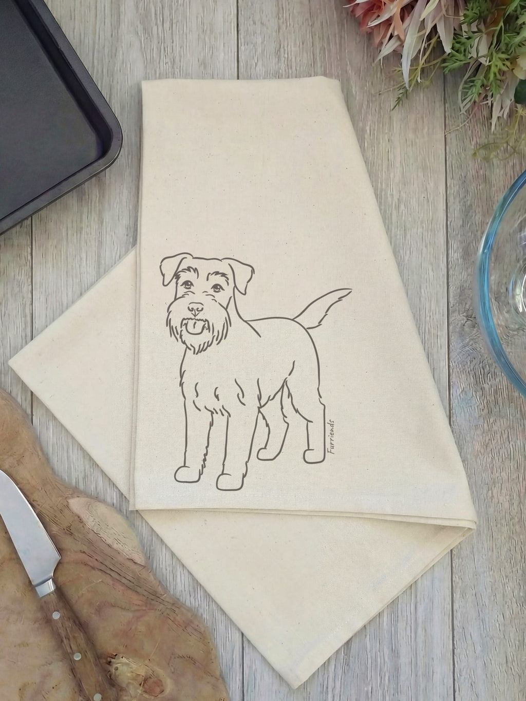 Schnauzer Tea Towel