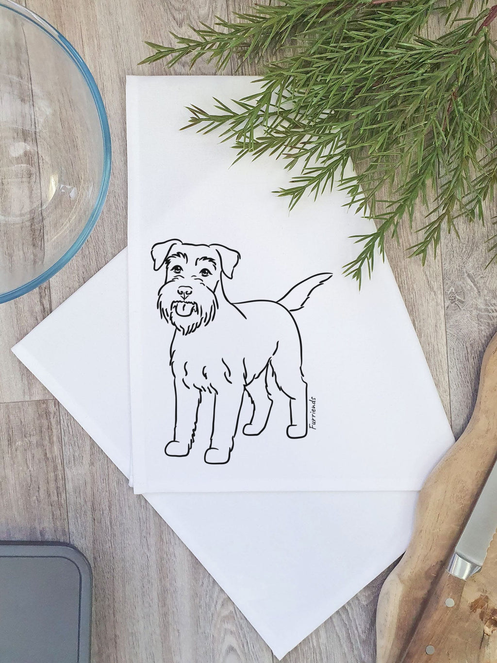 Schnauzer Tea Towel