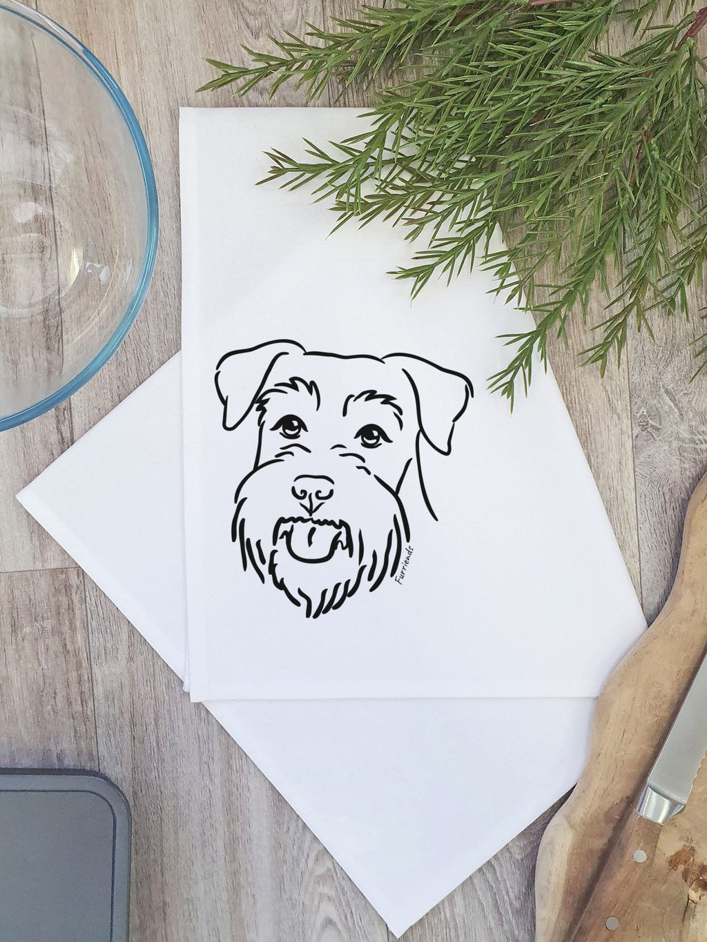 Schnauzer Tea Towel
