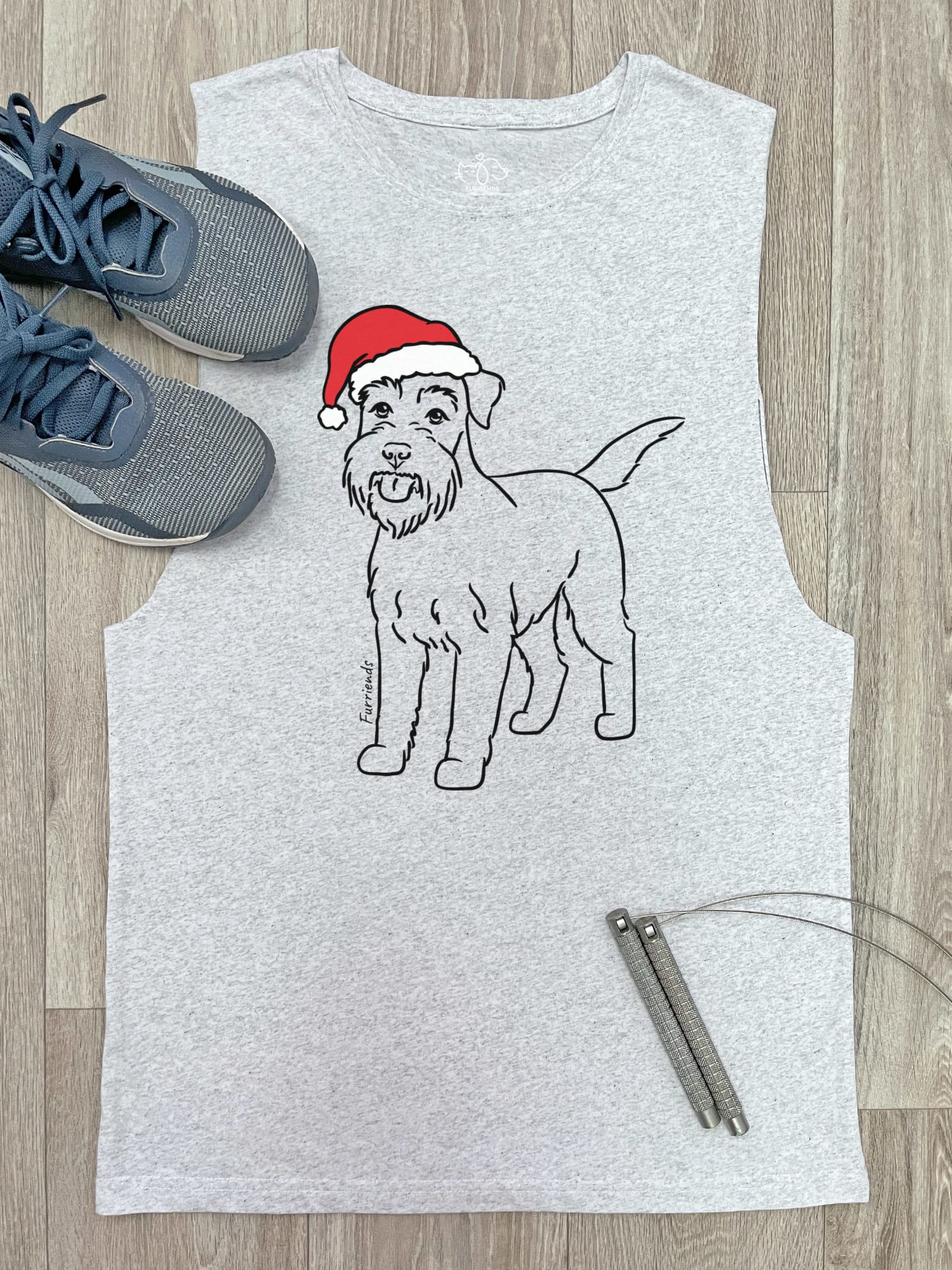 Schnauzer Christmas Edition Axel Drop Armhole Tank