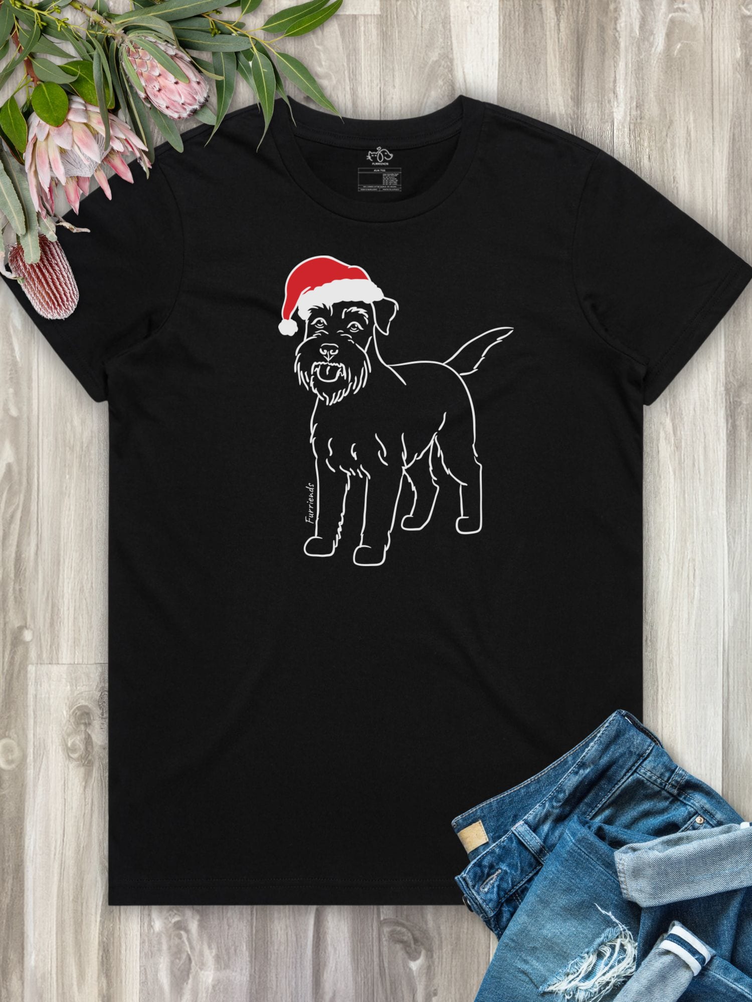 Schnauzer Christmas Edition Ava Women's Regular Fit Tee